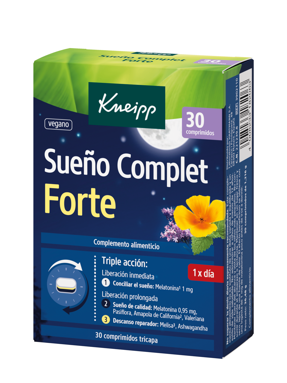 Kneipp&reg; Sue&ntilde;o Complet Forte 30u. - Vista frontal