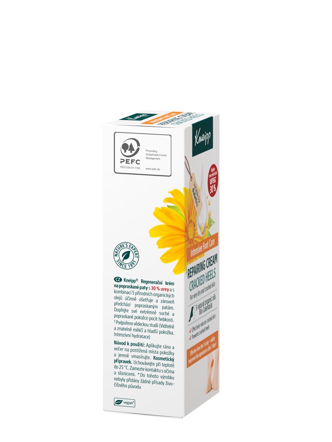 Crema talones agrietados - Vista derecha