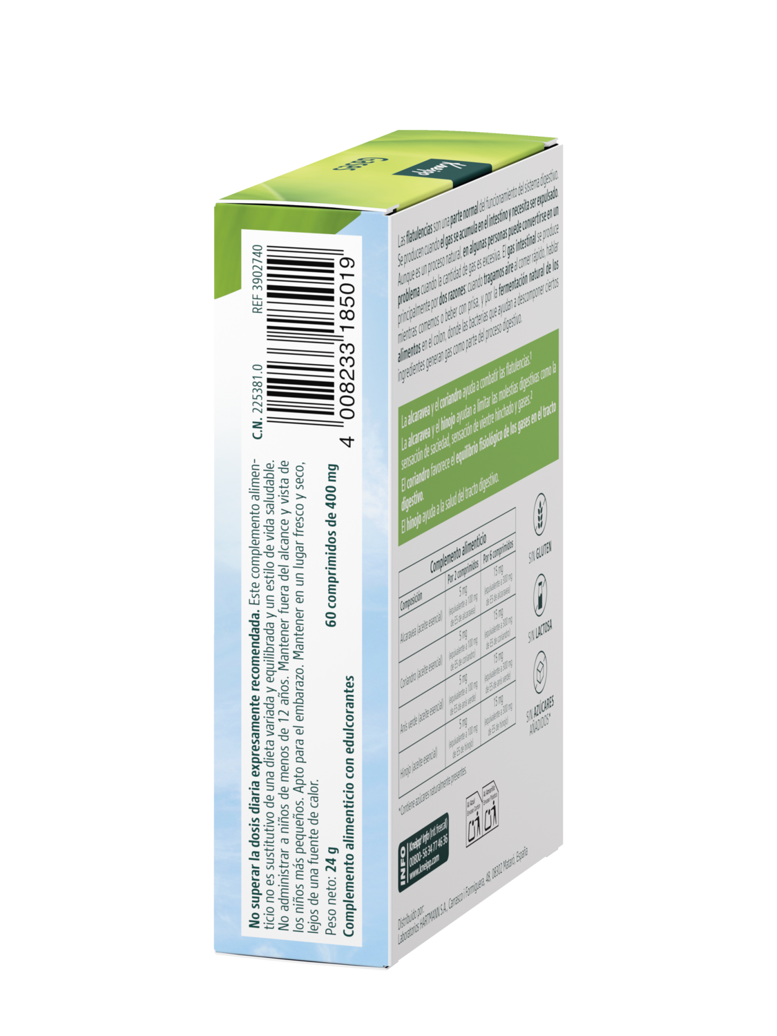 Kneipp Gases - Vista izquierda