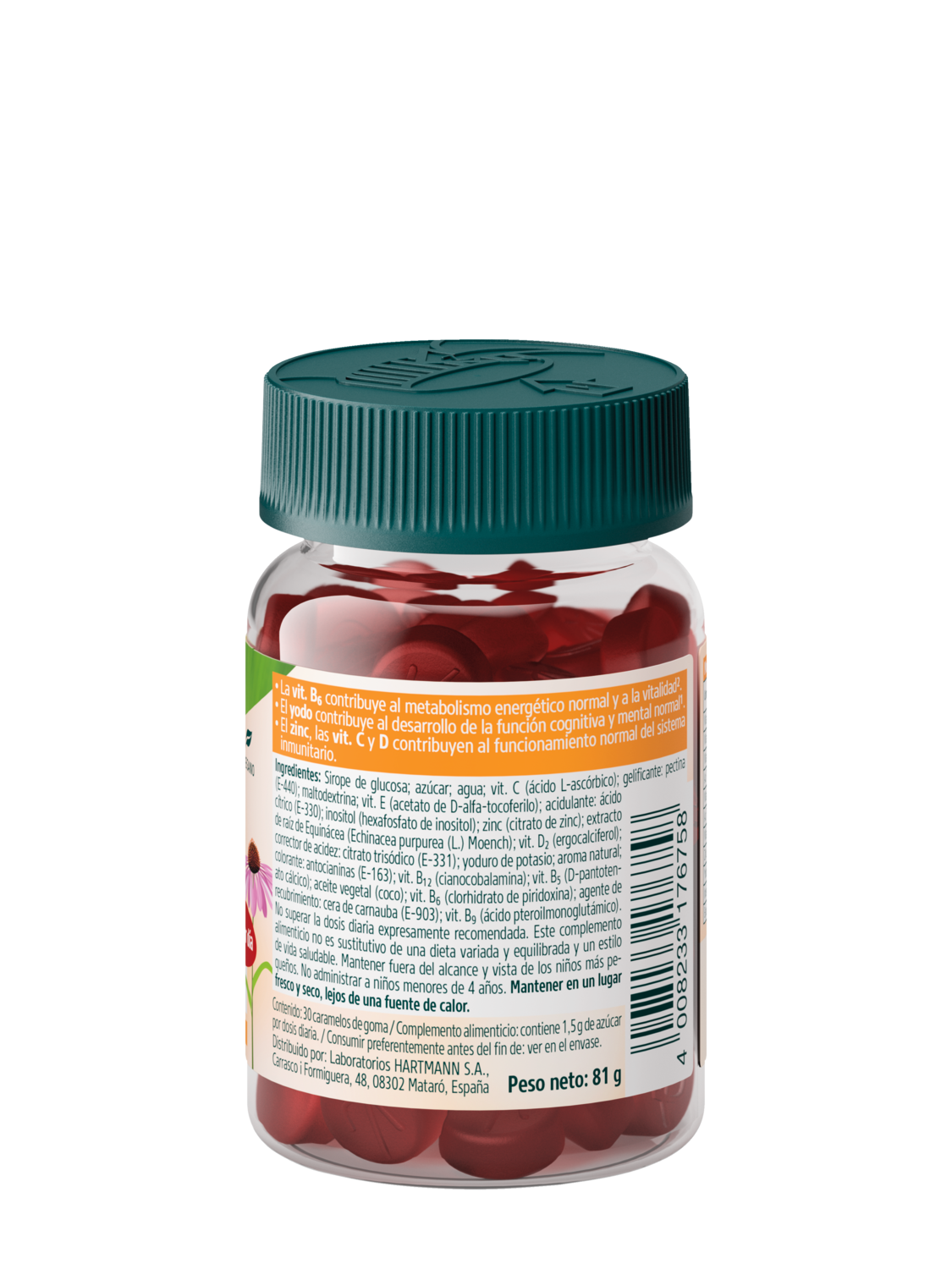 Gummies Ni&ntilde;os Multivitaminas - Vista derecha