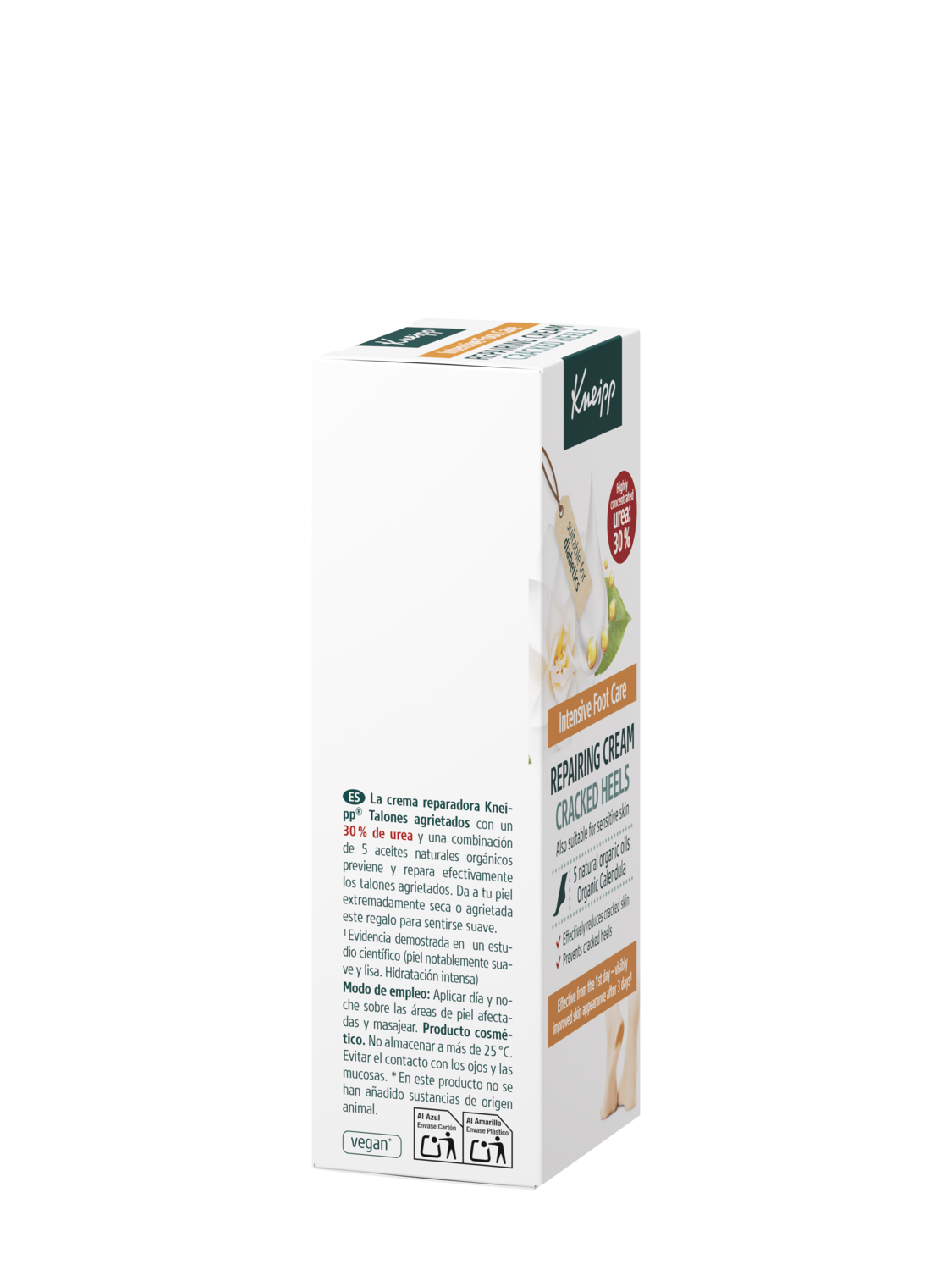 Crema talones agrietados - Vista derecha