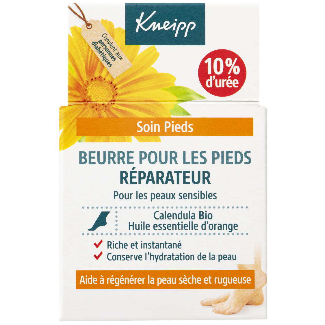 Beurre de pieds r&eacute;parateur - Vue de dos