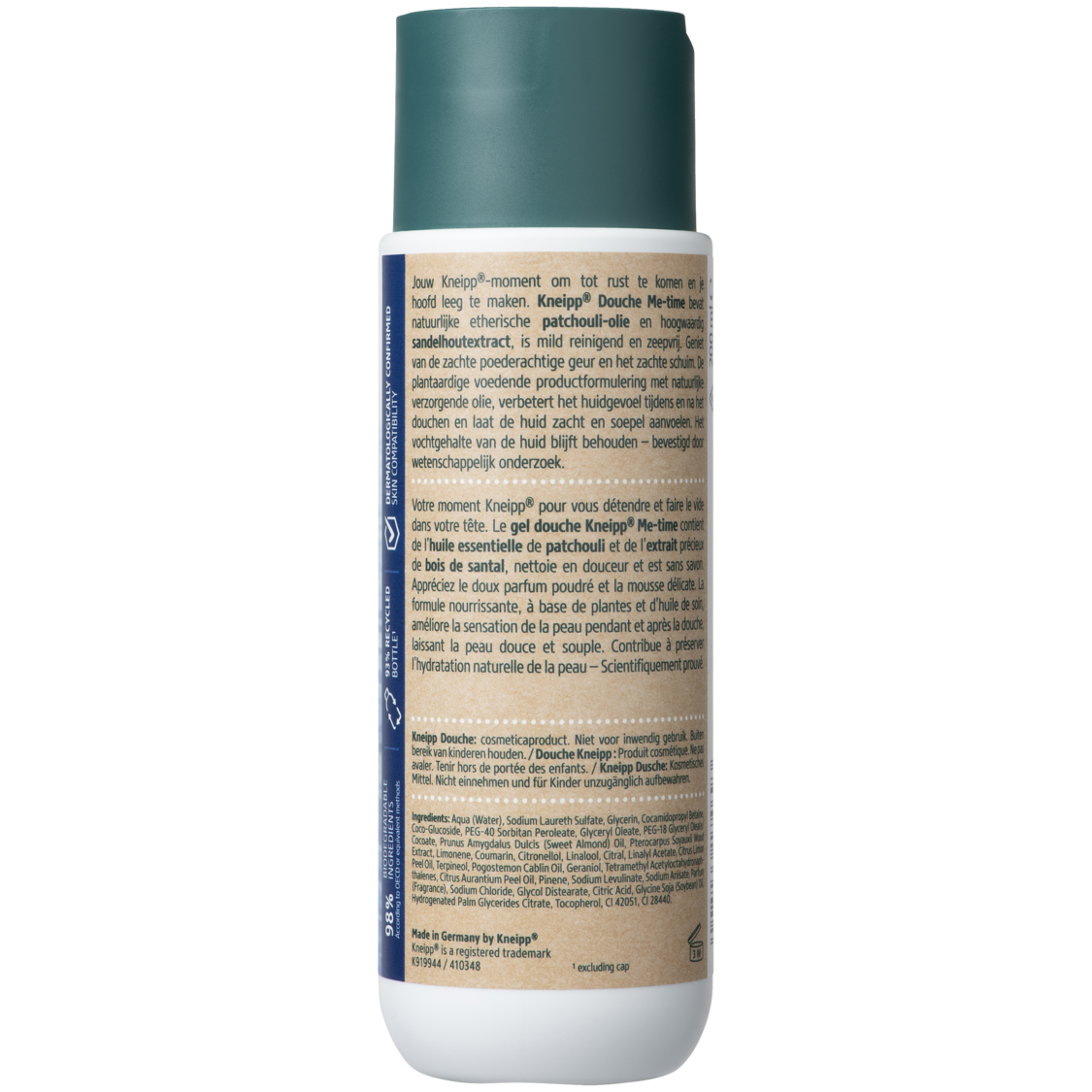 Gel douche Me-Time - Vue de dos