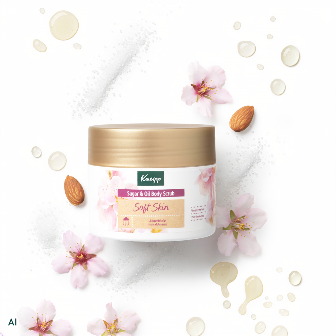 Gommage corps sucre et huile Soft Skin - Vue de dos