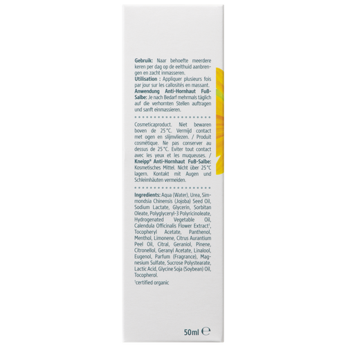 Crème anti-callosités - Vue de dos