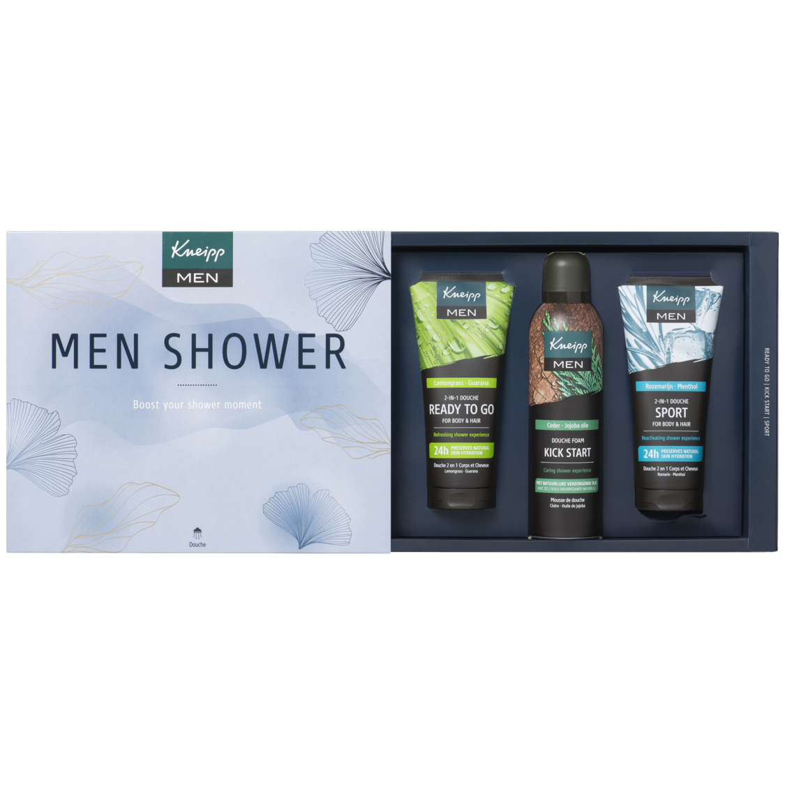 Coffret de luxe Men Shower - Vue de face