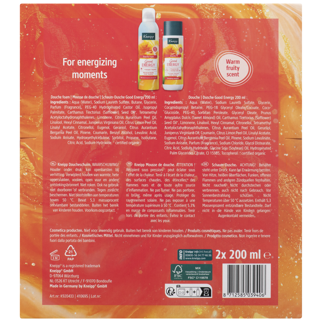 Coffret Good Energy Favourites - Vue de dos