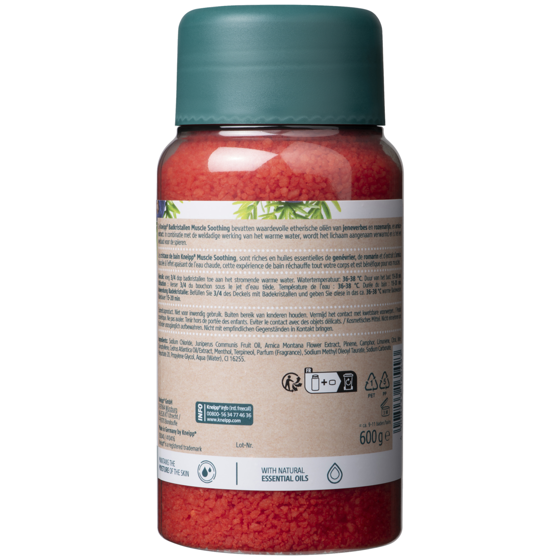 Sel de bain Muscle Soothing - Vue de dos