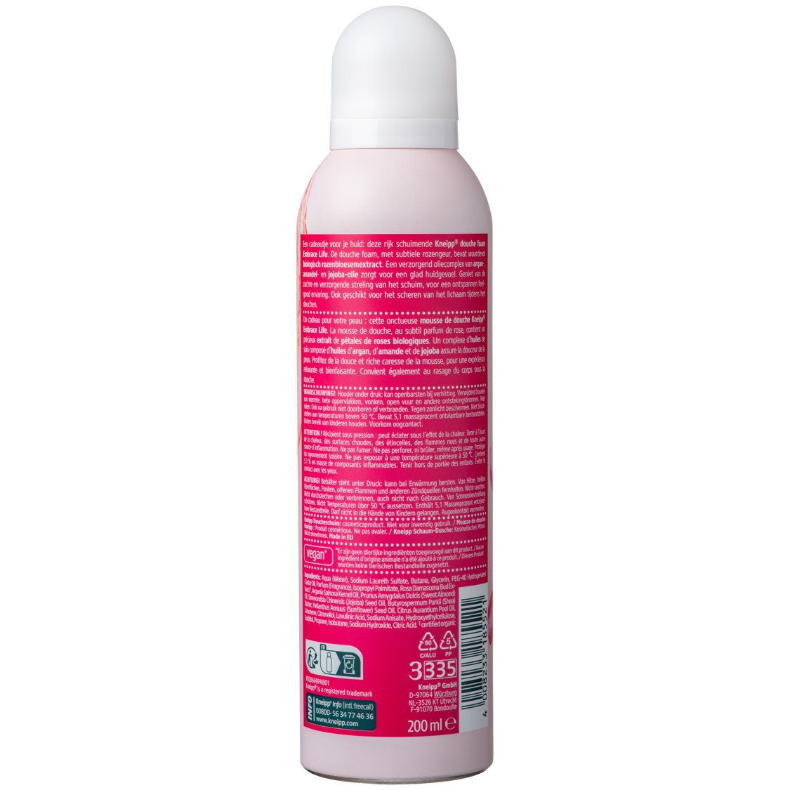 Mousse de douche Embrace Life - Vue de dos