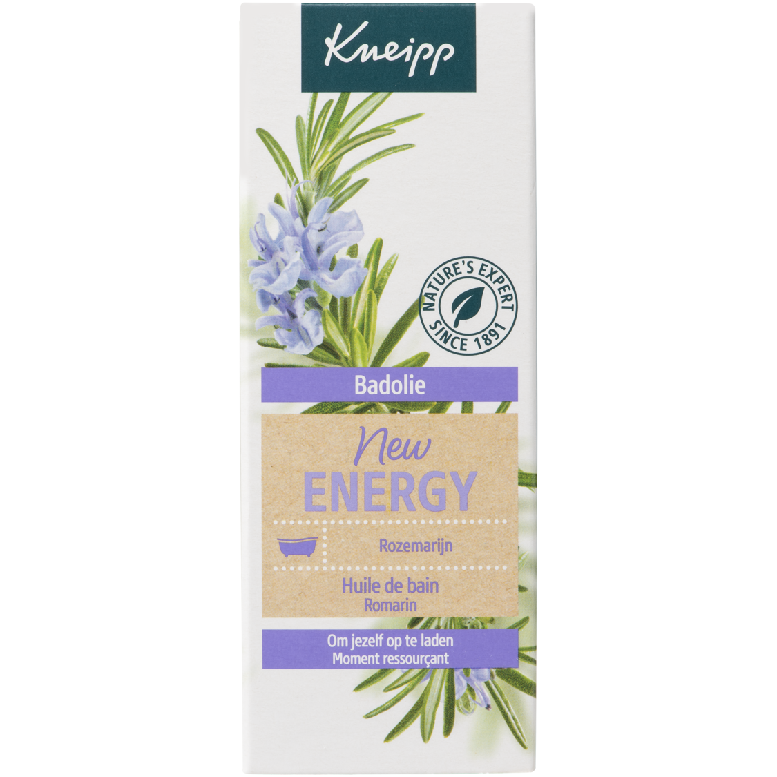 Huile de bain New Energy - Vue de gauche