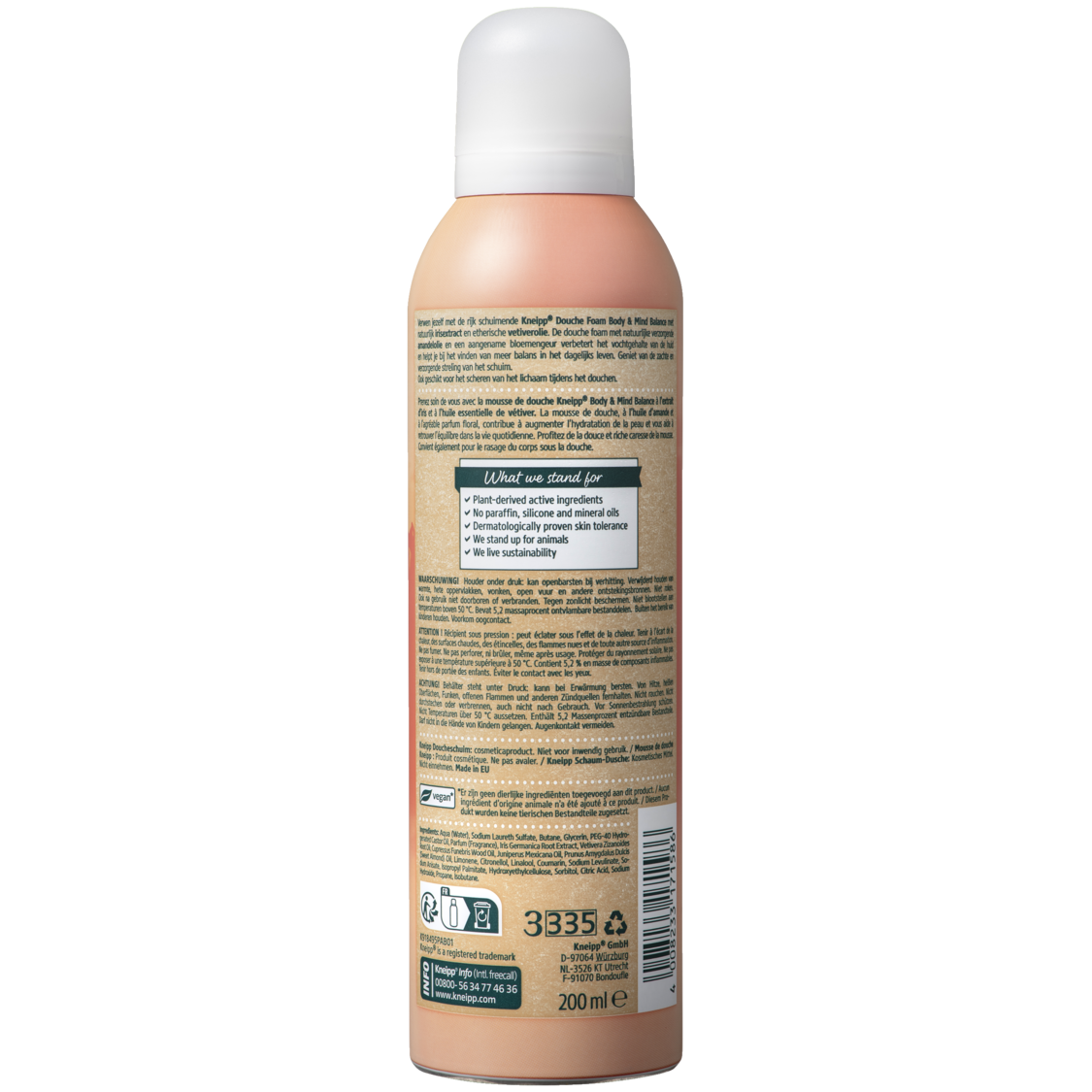 Mousse de douche Body & Mind Balance - Vue de dos