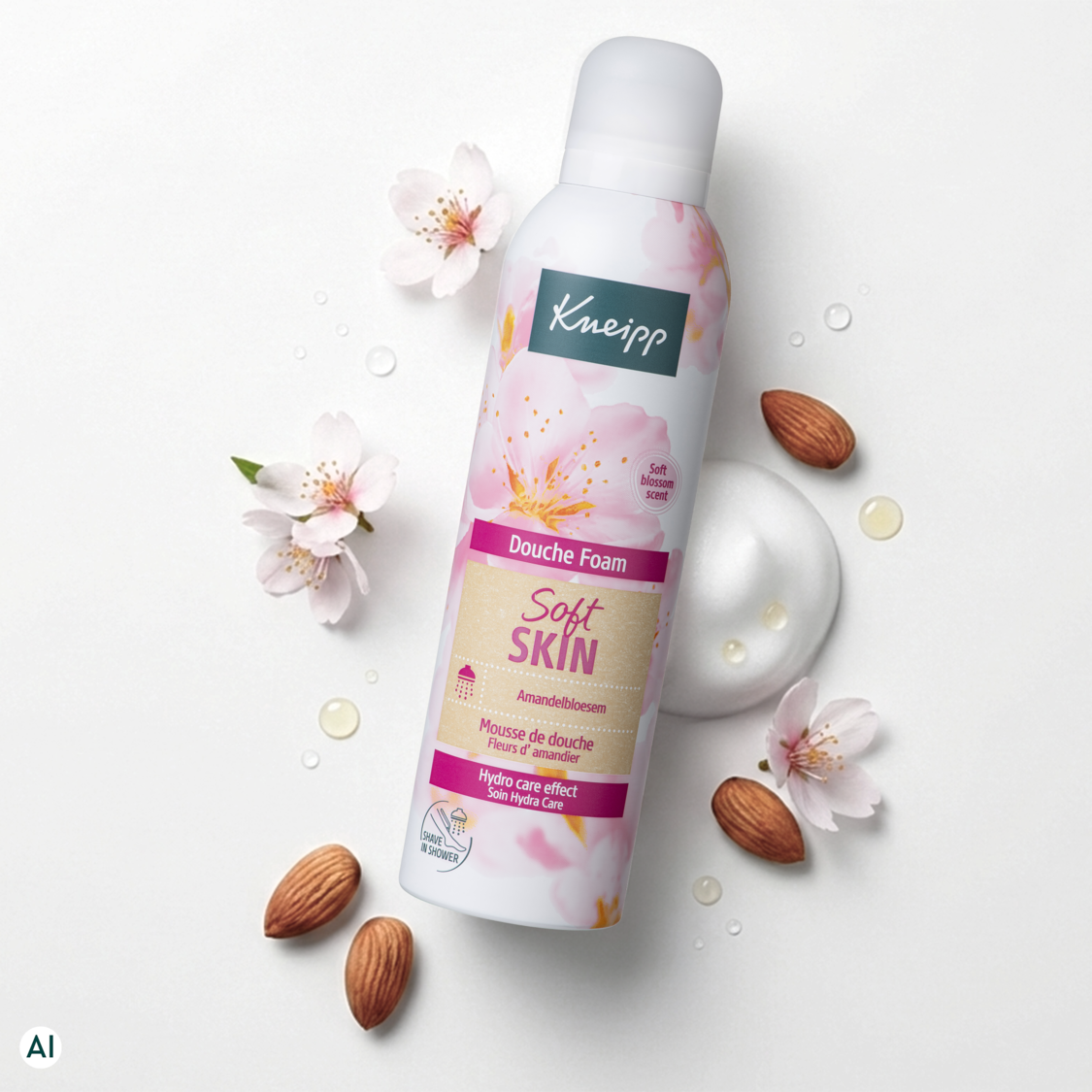 Mousse de douche Soft Skin - Vue de dos