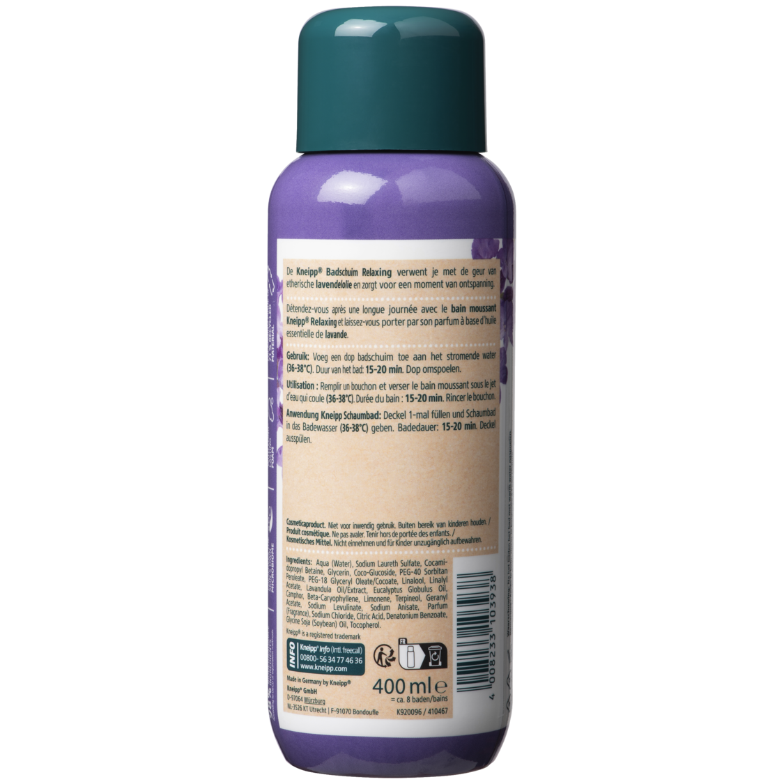 Bain moussant Relaxing - Vue de dos