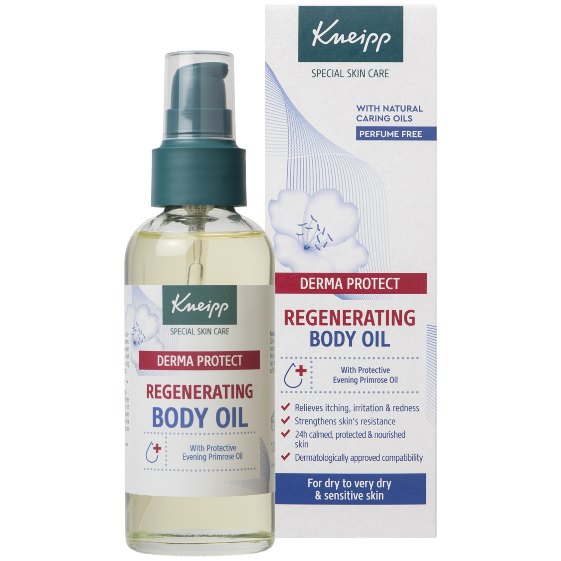 Huile corps Derma Protect  - Vue de face