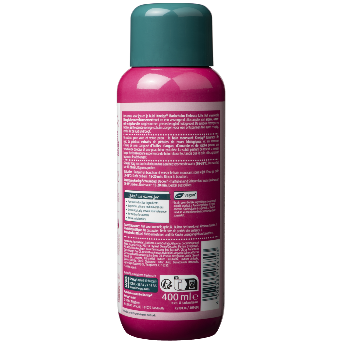 Bain Moussant Embrace Life - Vue de dos