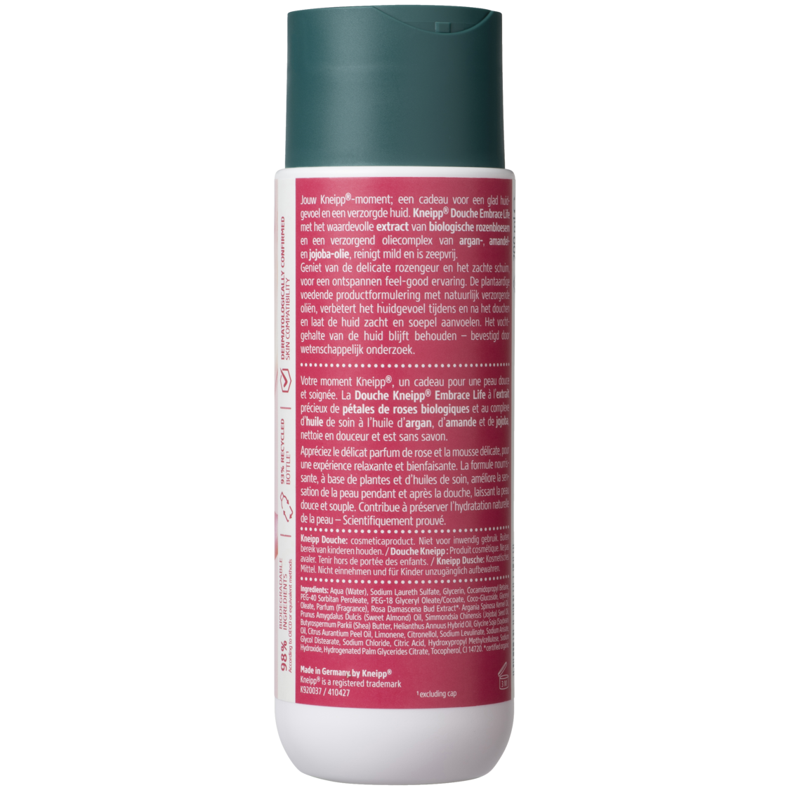 Gel douche Embrace Life - Vue de dos