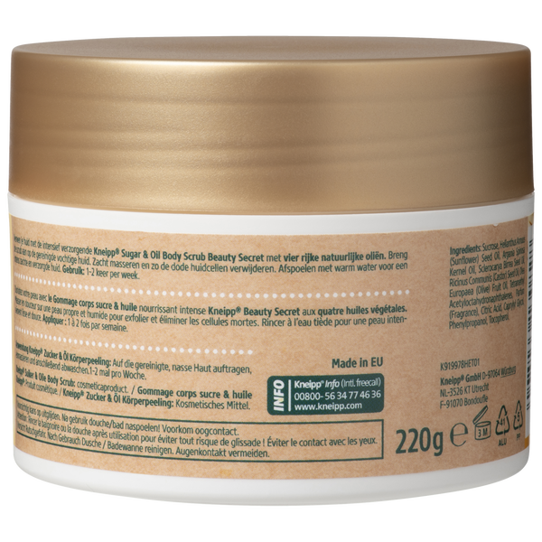 Gommage corps sucre et huile Beauty Secret
