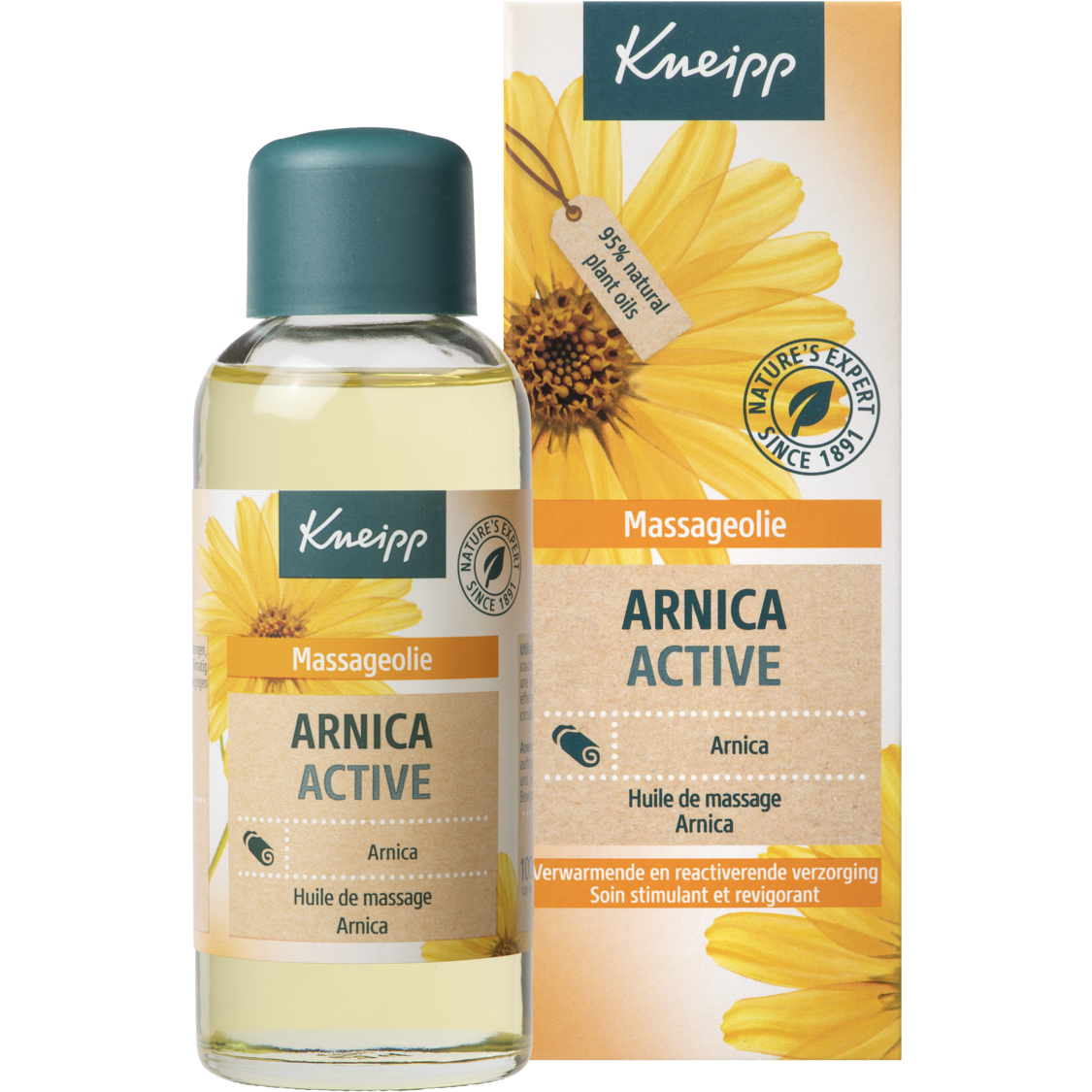 Huile de massage Arnica Active - Vue de face