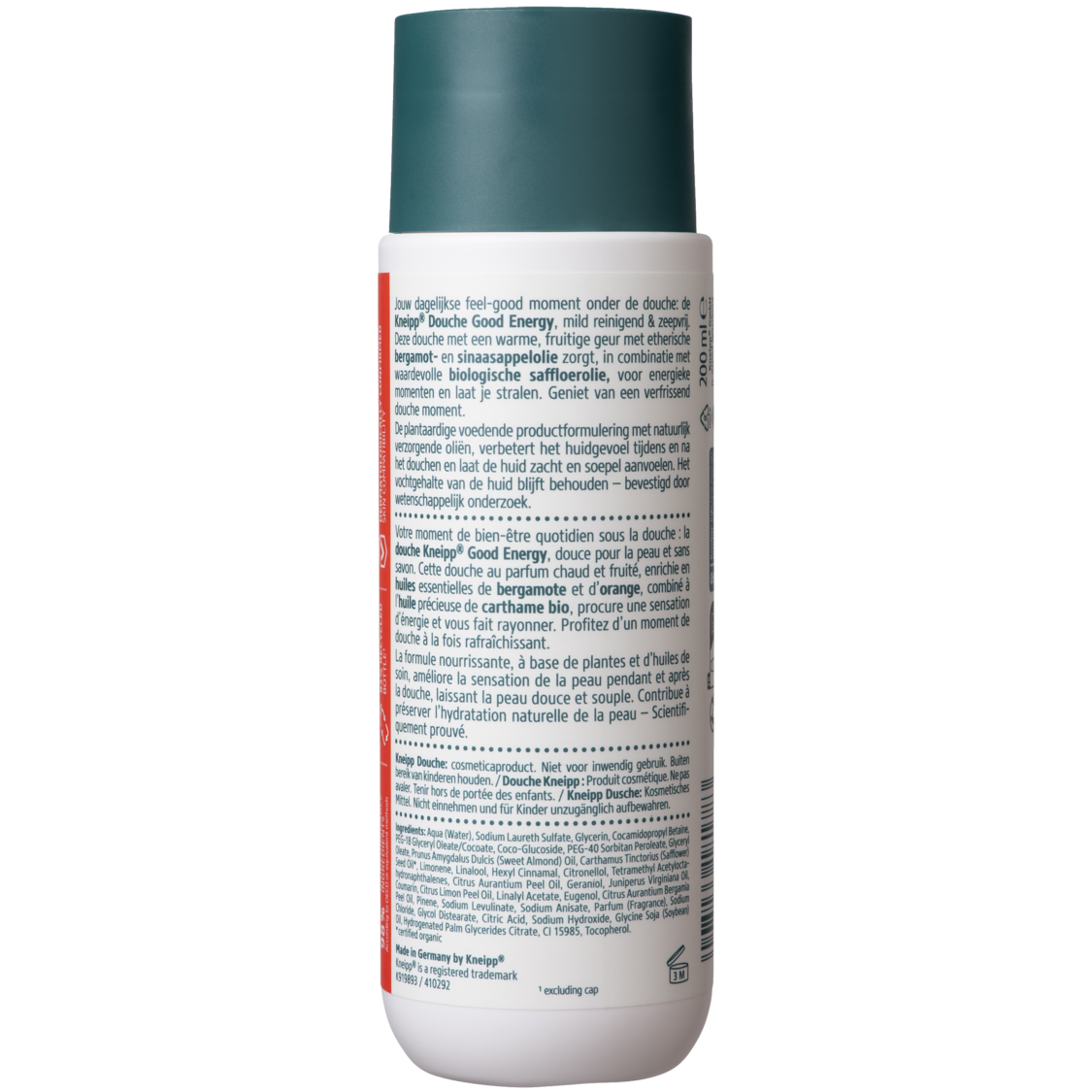 Gel douche Good Energy - Vue de dos