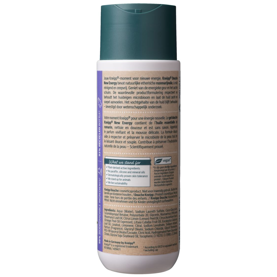 Gel douche New Energy - Vue de gauche