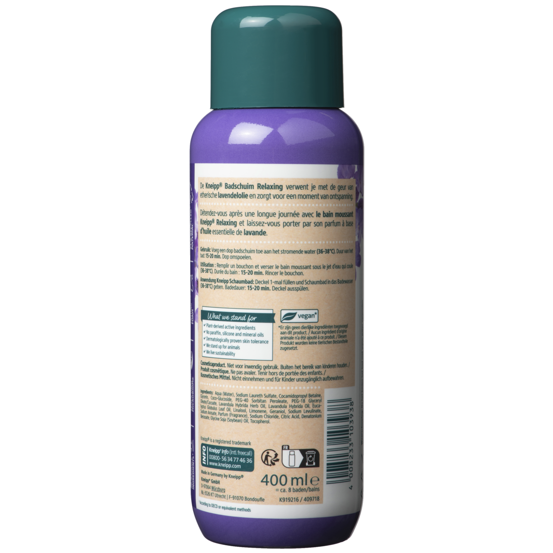 Bain moussant Relaxing - Vue de dos