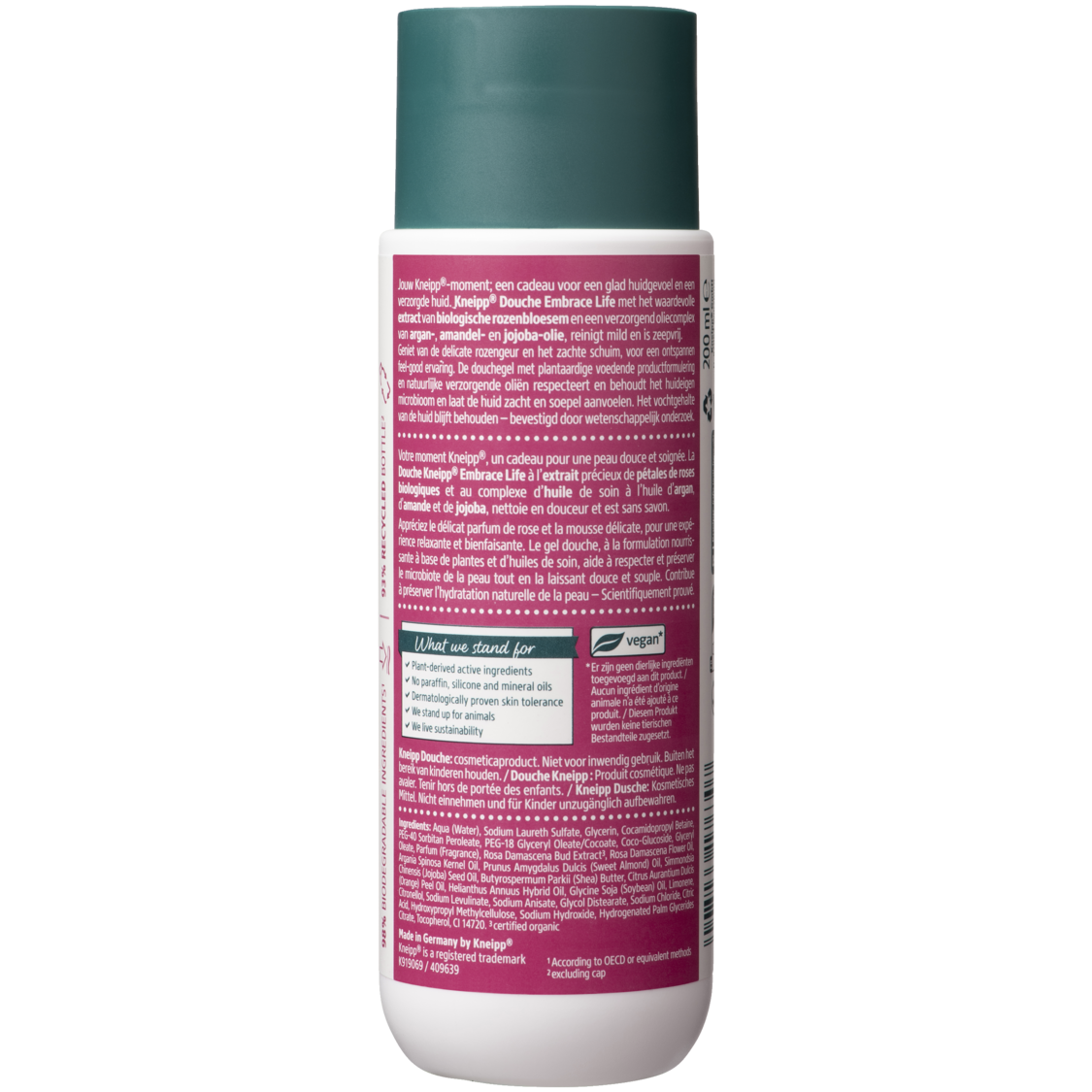 Gel douche Embrace Life - Vue de dos
