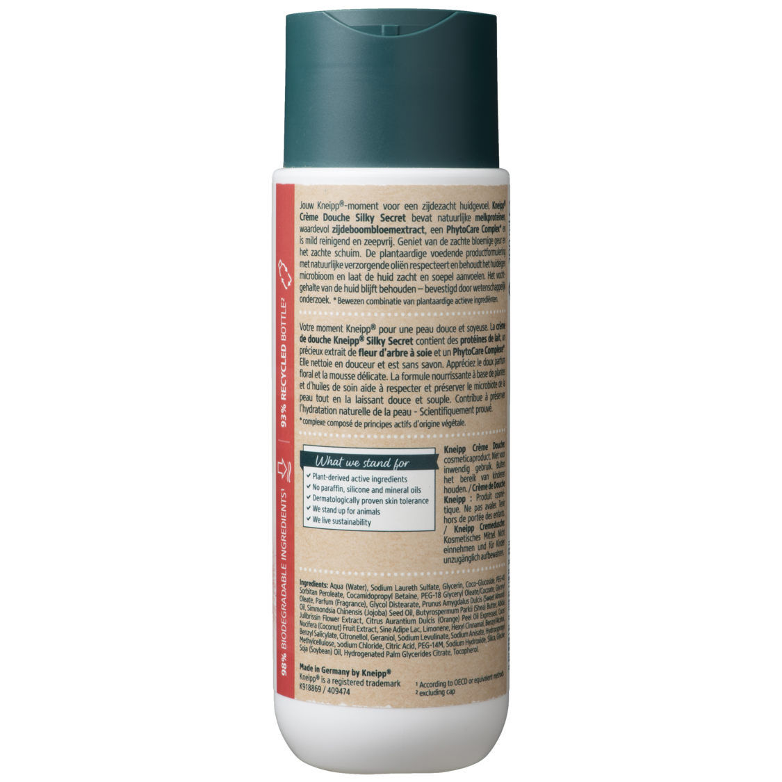 Gel douche Silky Secret - Vue de dos