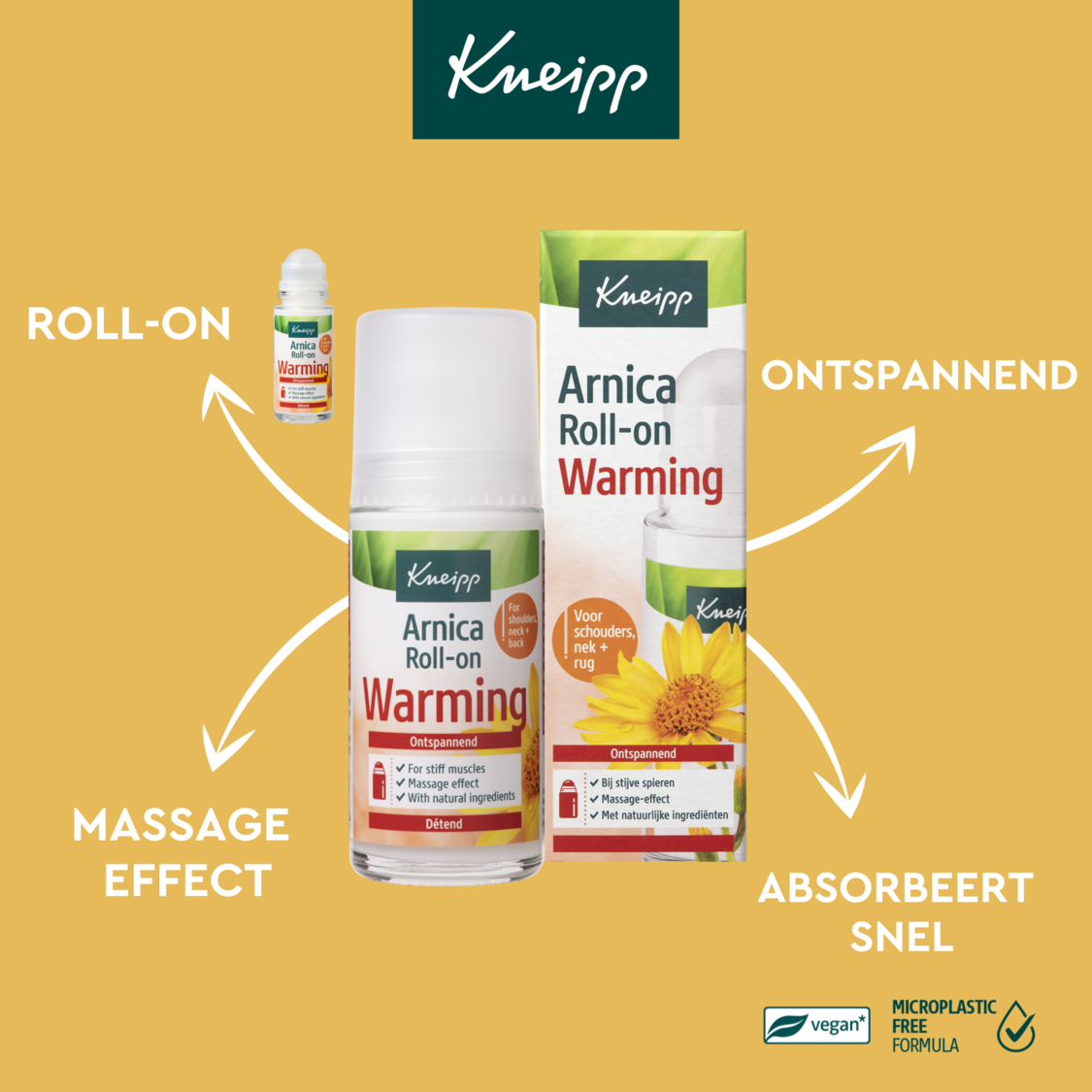 Arnica Roll-on Warming - Vue de gauche