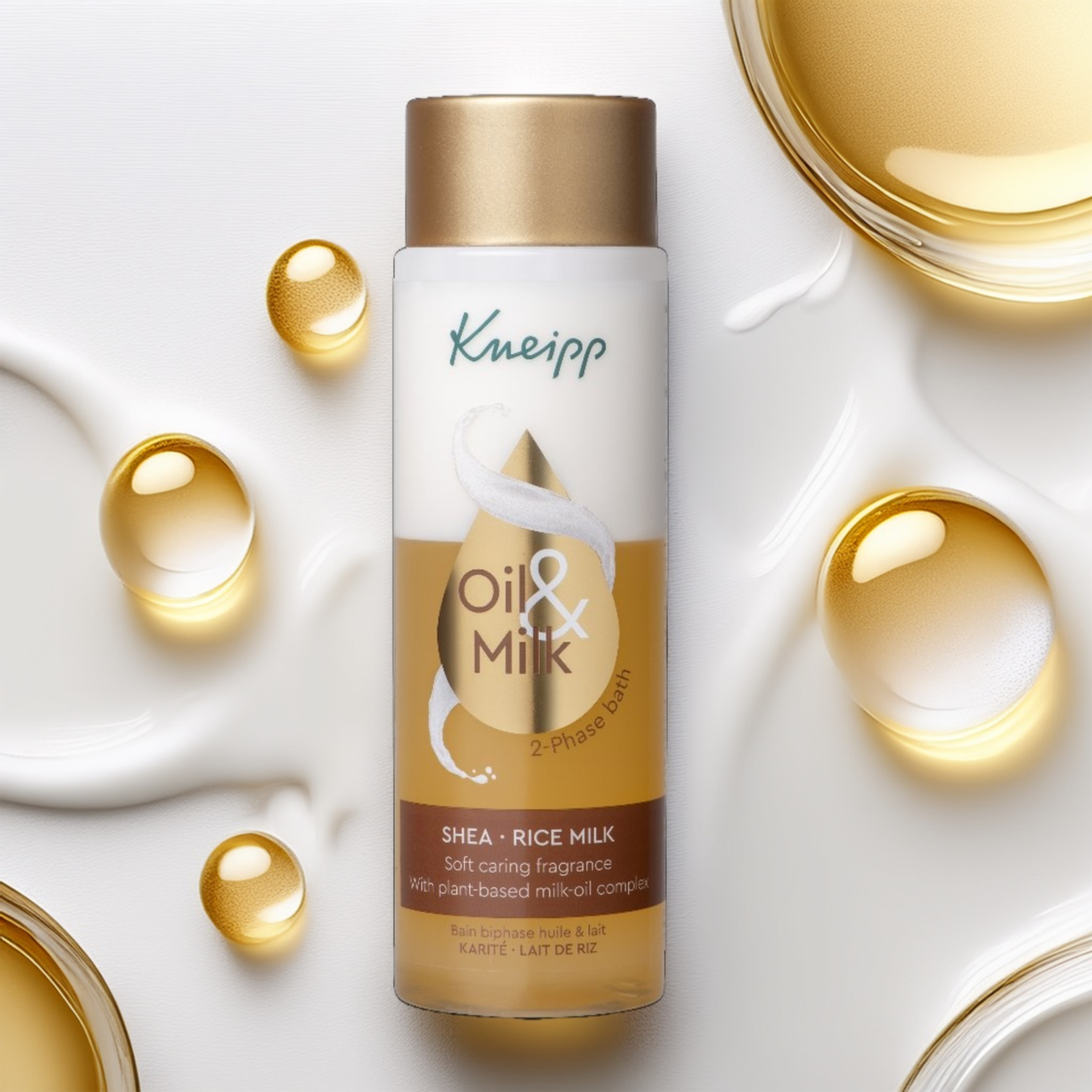 Bain Biphase Huile & Lait Karit&eacute; Lait de Riz  - Vue de dos