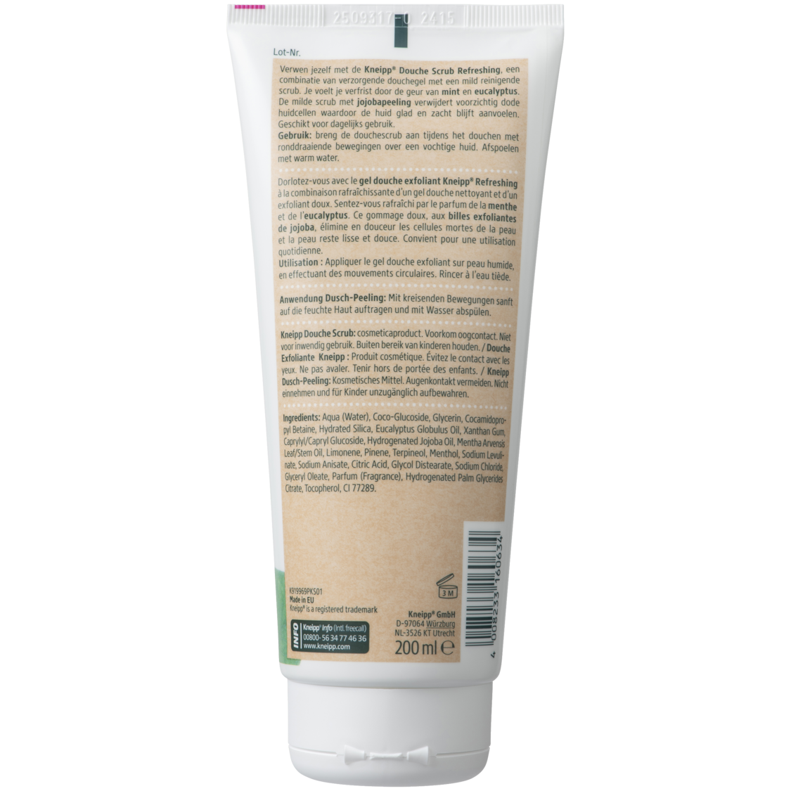 Douche exfoliante Refreshing - Vue de gauche