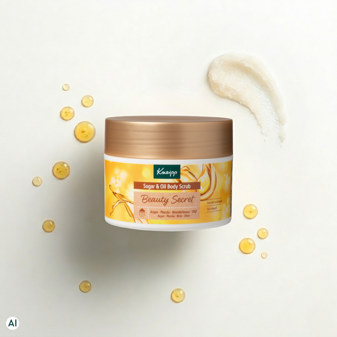 Gommage corps sucre et huile Beauty Secret - Vue de dos
