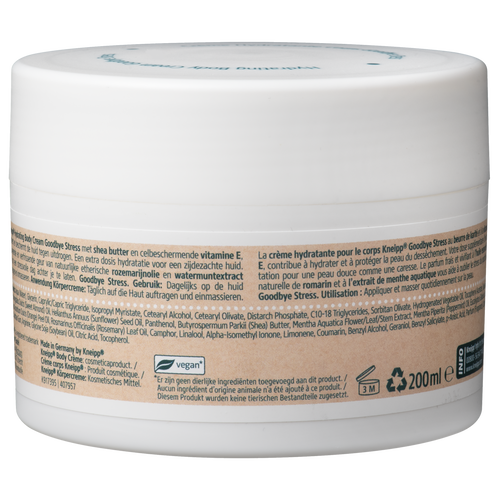 Crème corps Goodbye Stress - Vue de dos