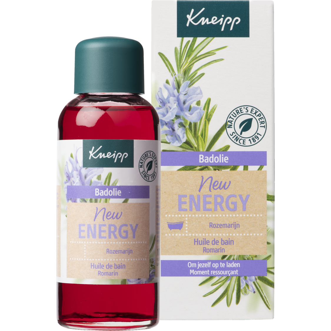 Huile de bain New Energy - Vue de face