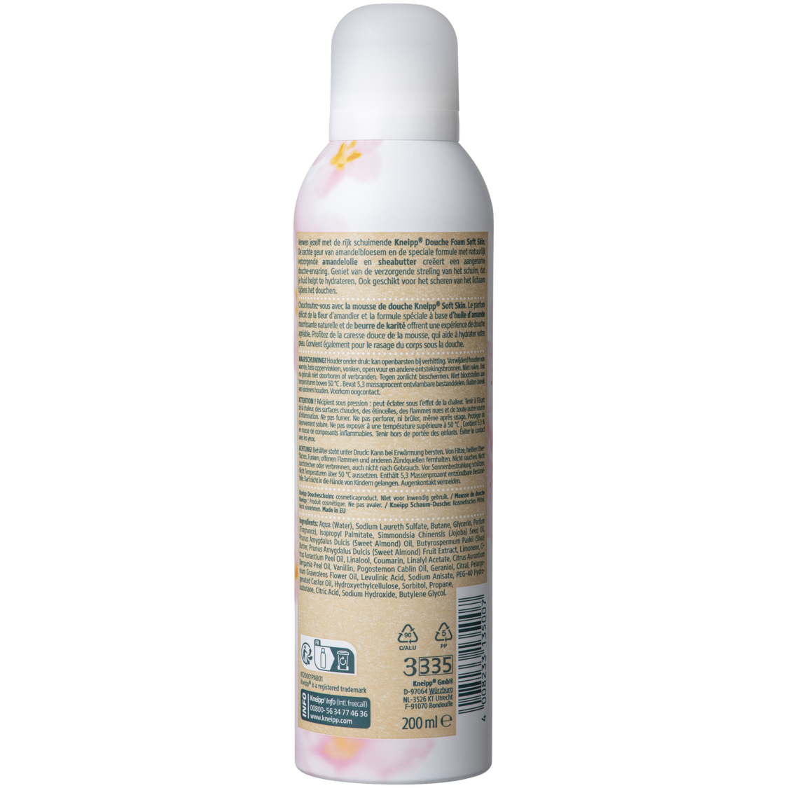 Mousse de douche Soft Skin - Vue de gauche
