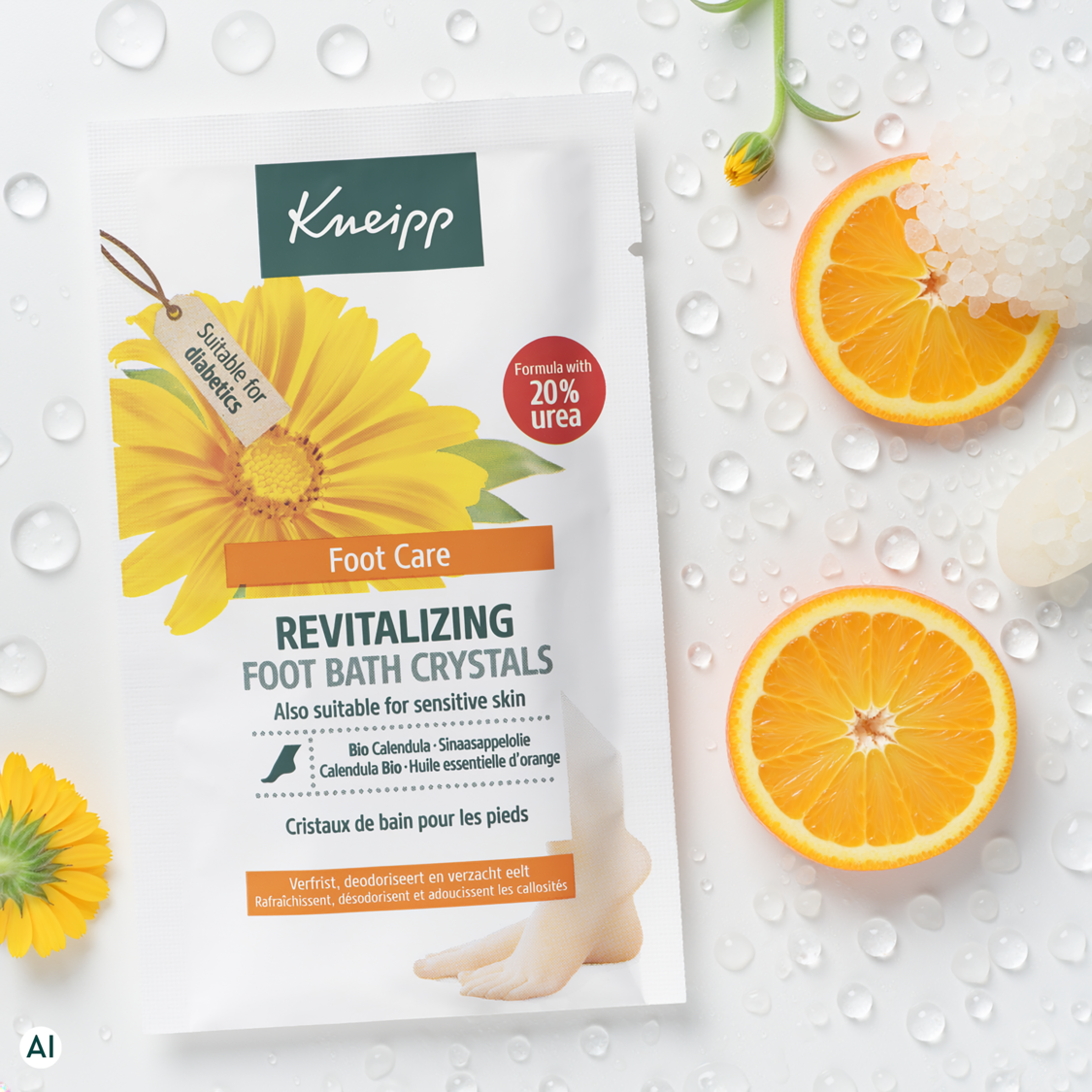 Sels de bain pieds Revitalizing  - Vue de dos