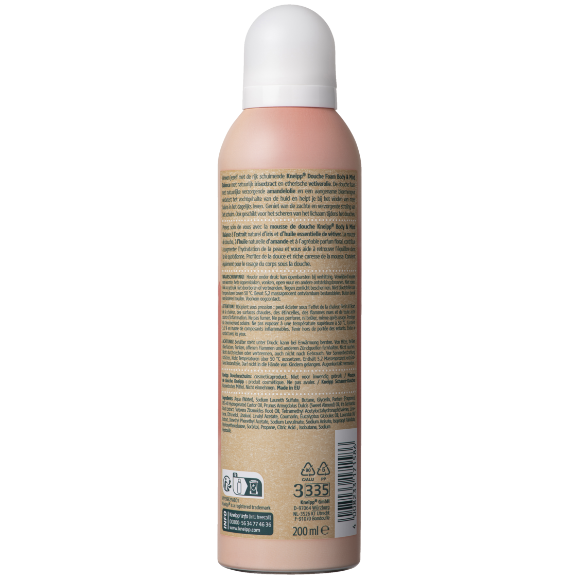 Mousse de douche Body & Mind Balance - Vue de dos