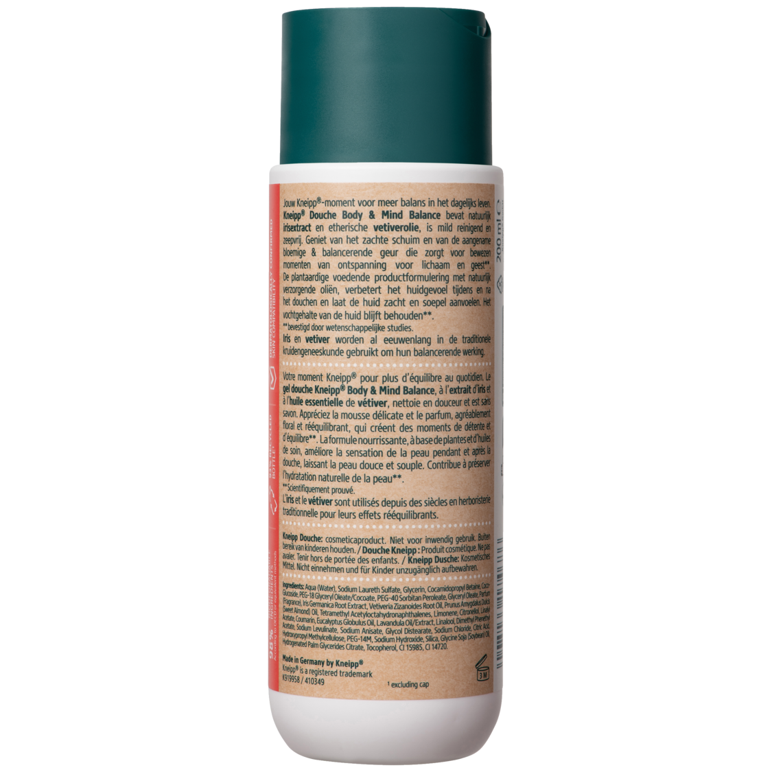 Gel douche Body & Mind Balance - Vue de dos