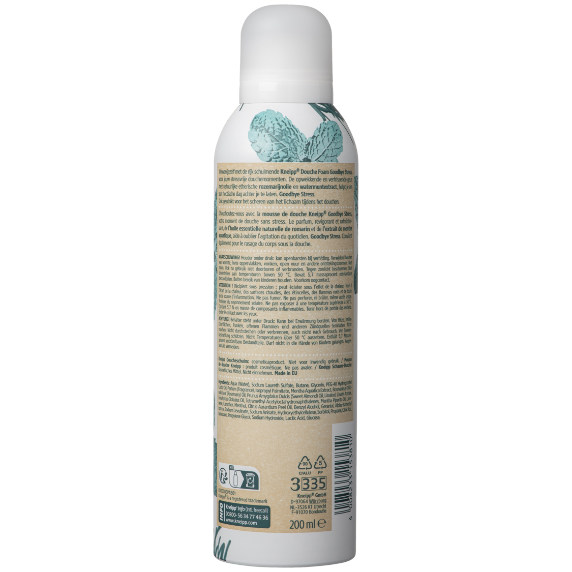 Mousse de douche Goodbye Stress - Vue de gauche