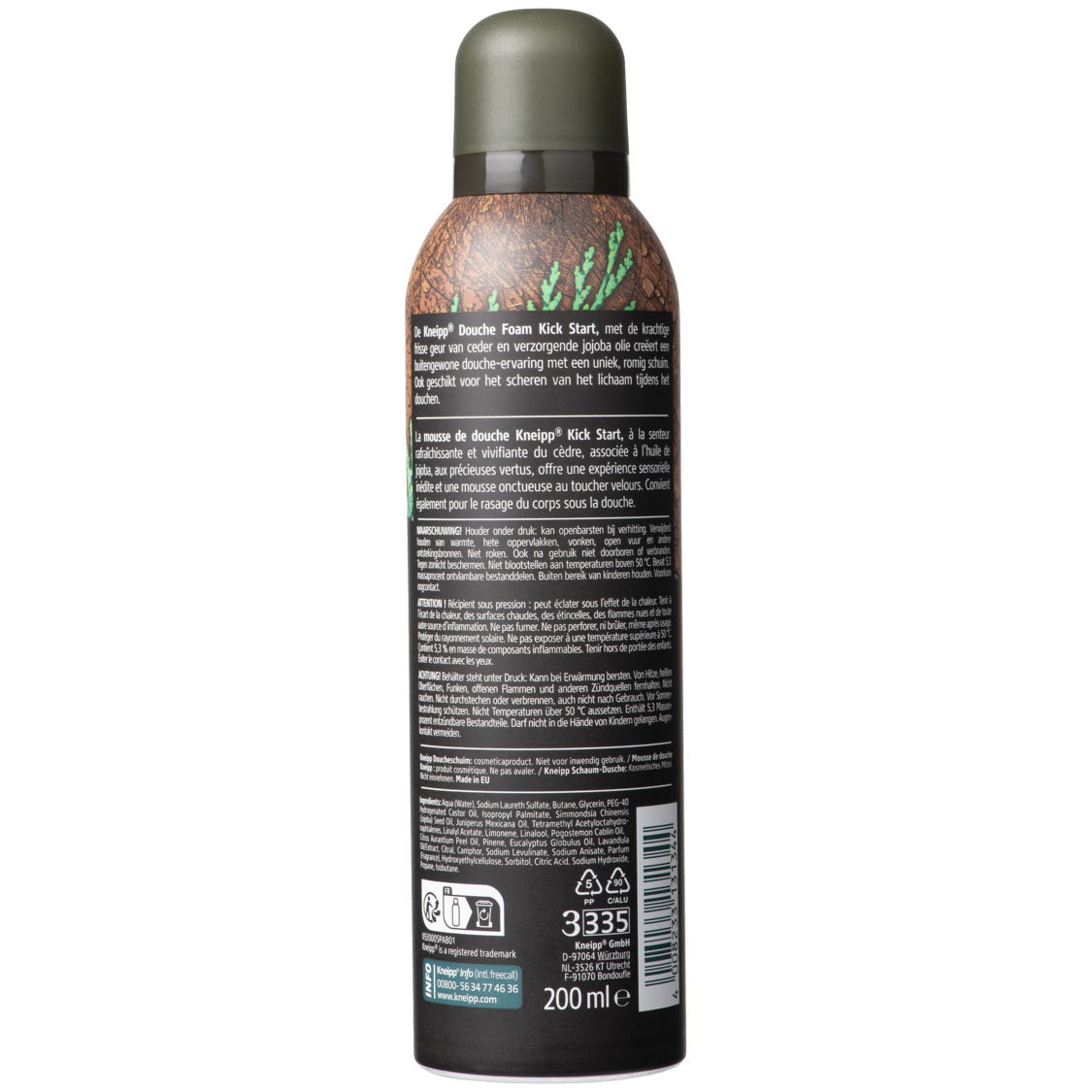 Mousse de douche Men Kick Start - Vue de dos