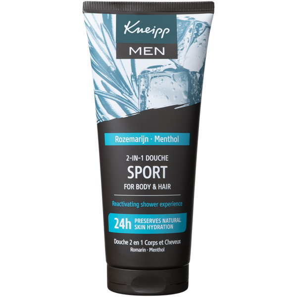  2-en-1 Men Gel Douche & Shampoo Sport
