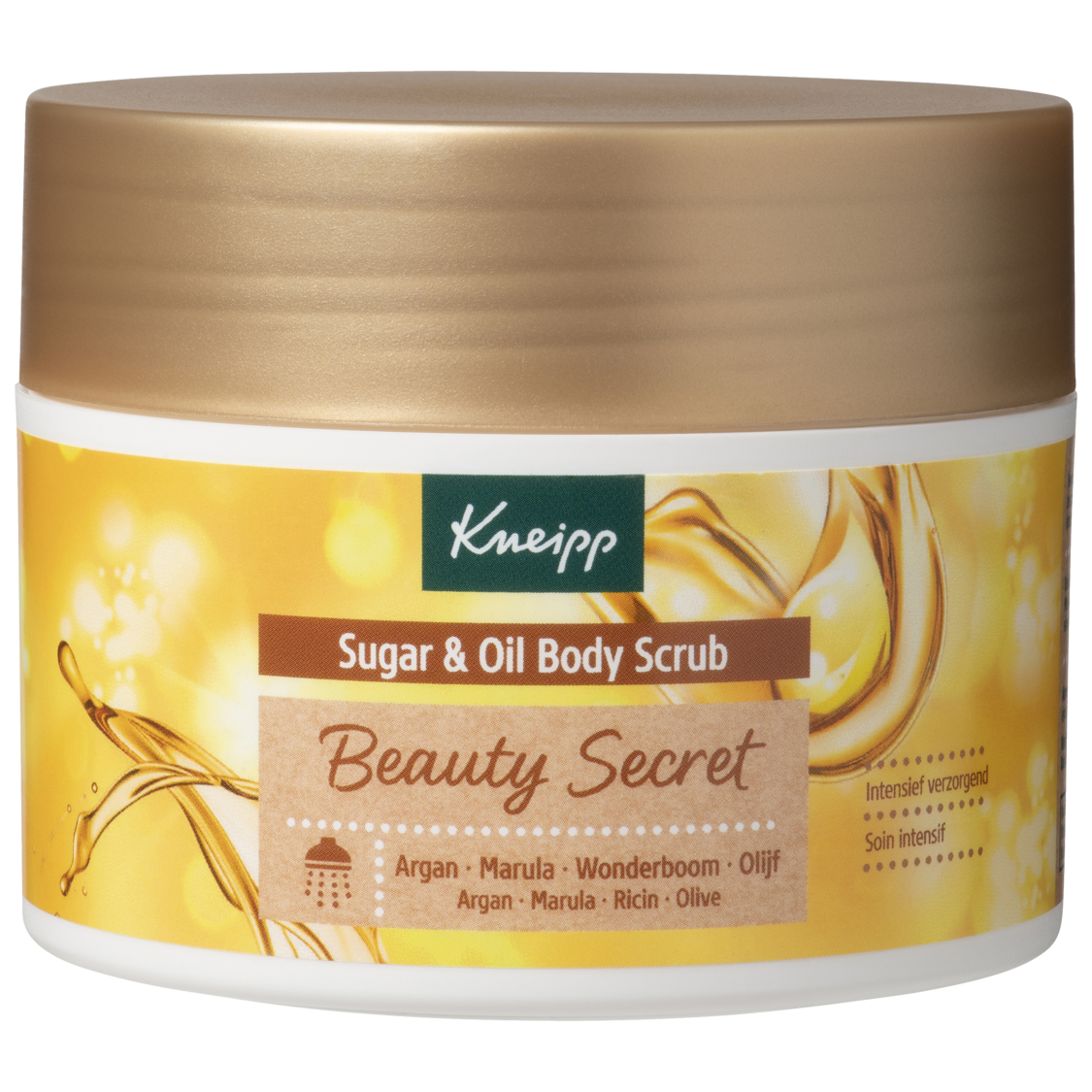 Gommage corps sucre et huile Beauty Secret - Vue de face