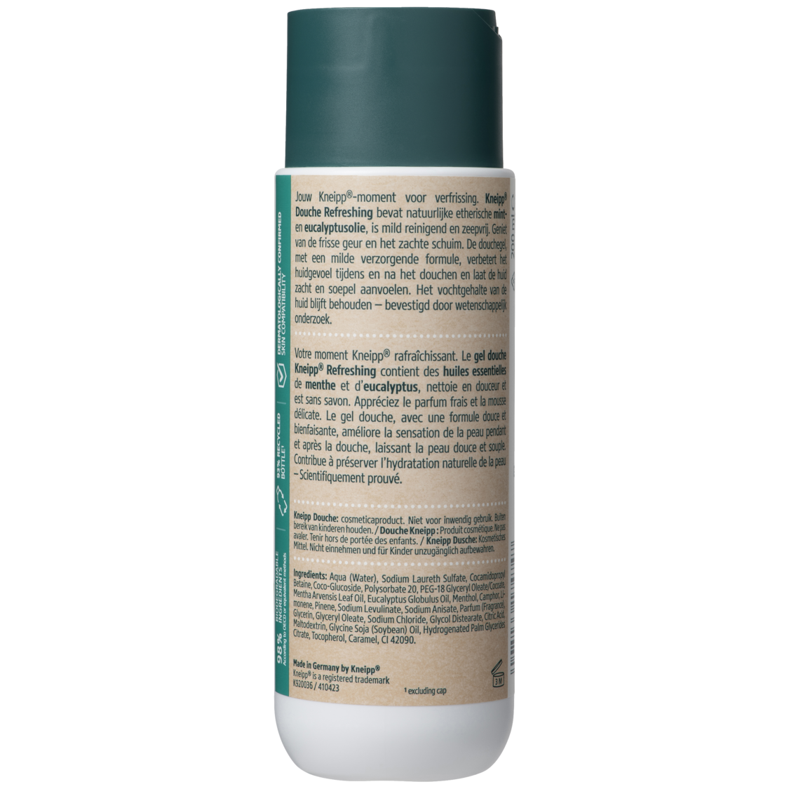 Gel douche Refreshing - Vue de dos