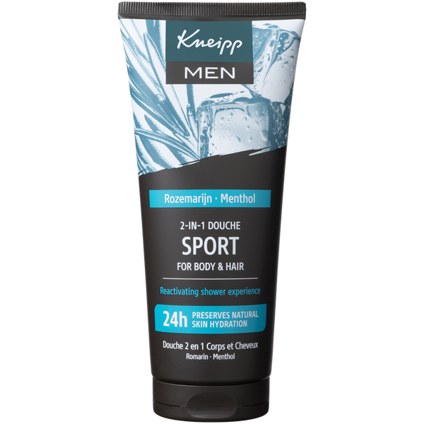  2-en-1 Men Gel Douche & Shampoo Sport