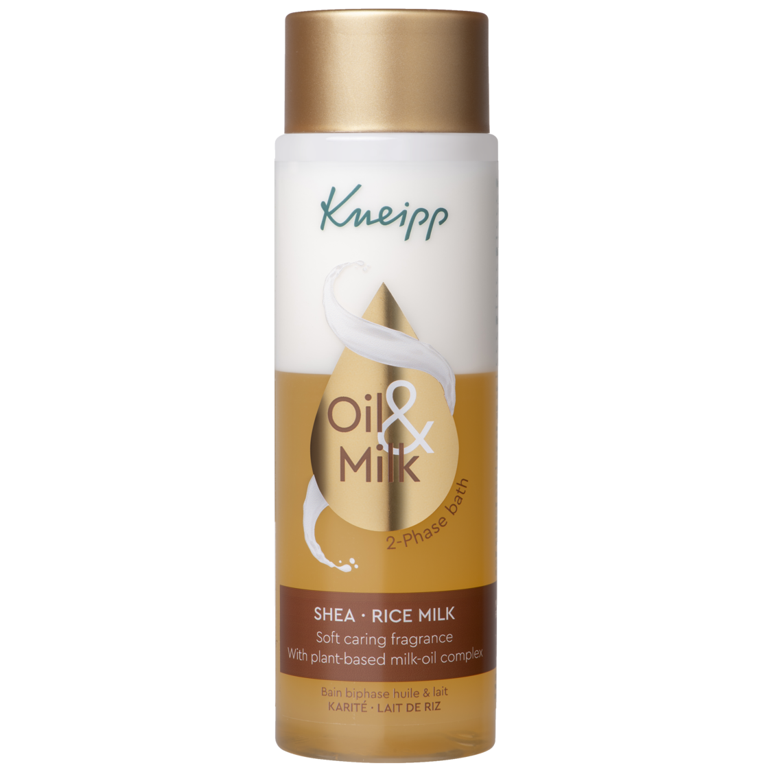 Bain Biphase Huile & Lait Karit&eacute; Lait de Riz  - Vue de face
