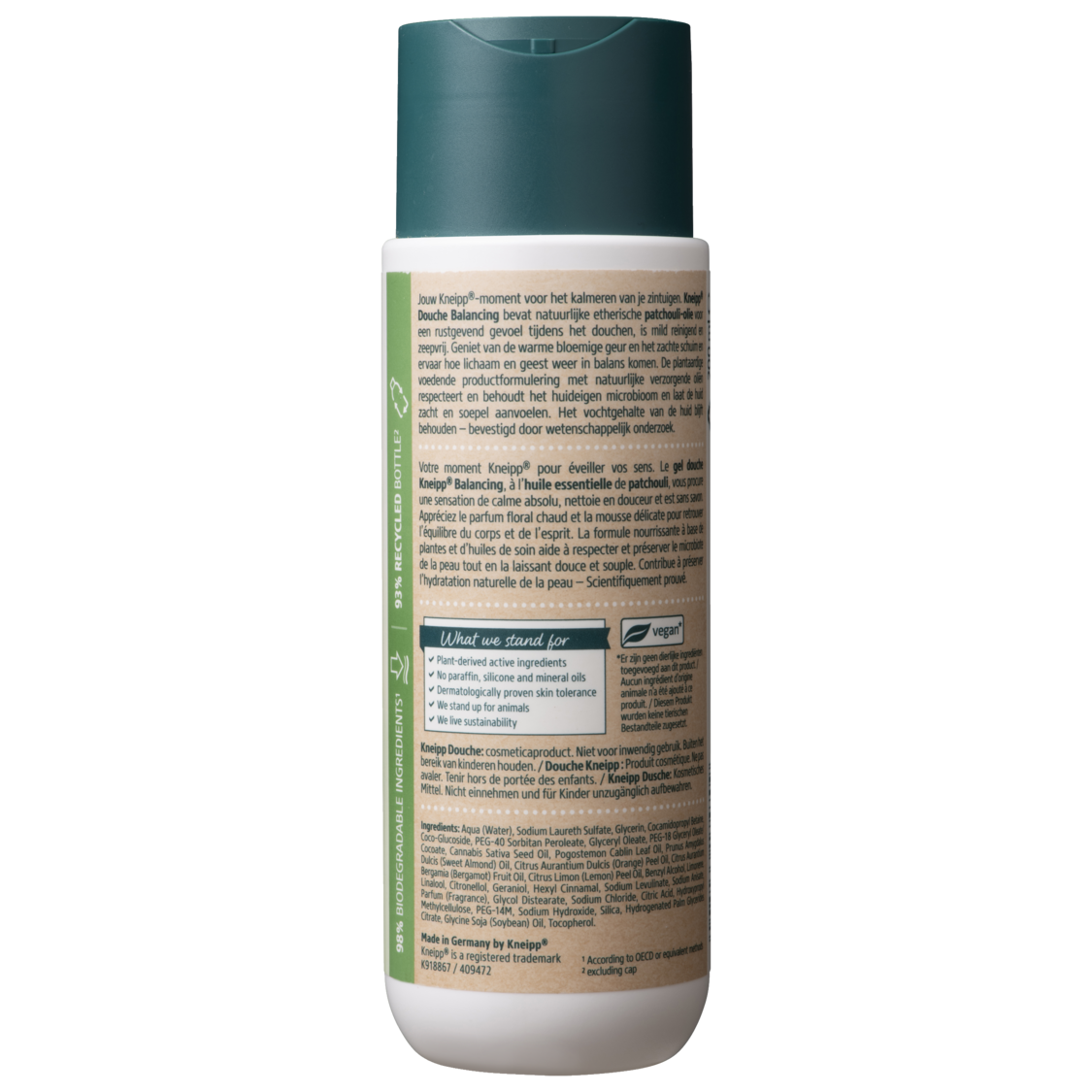 Gel douche Balancing - Vue de gauche