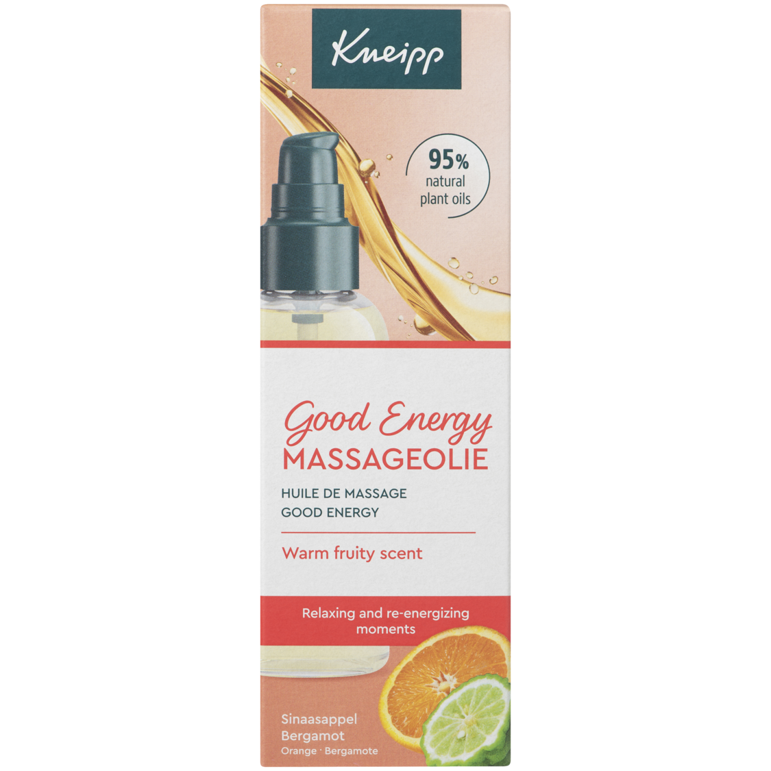 Huile de massage Good Energy - Vue de gauche