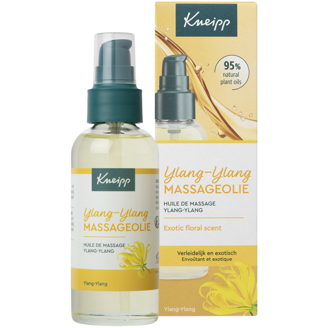 Huile de Massage Ylang Ylang - Vue de face