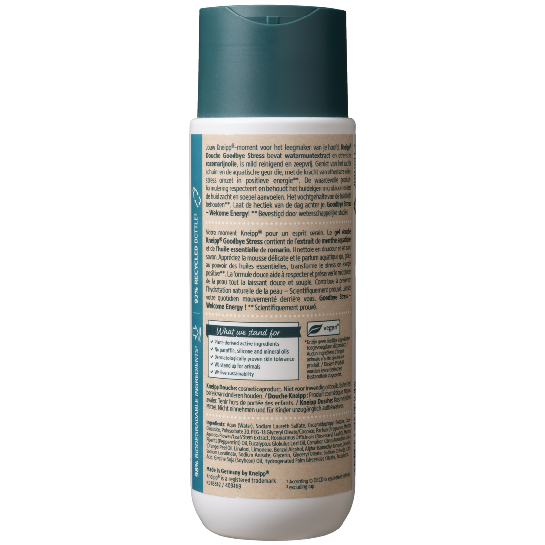 Gel douche Goodbye Stress - Vue de gauche