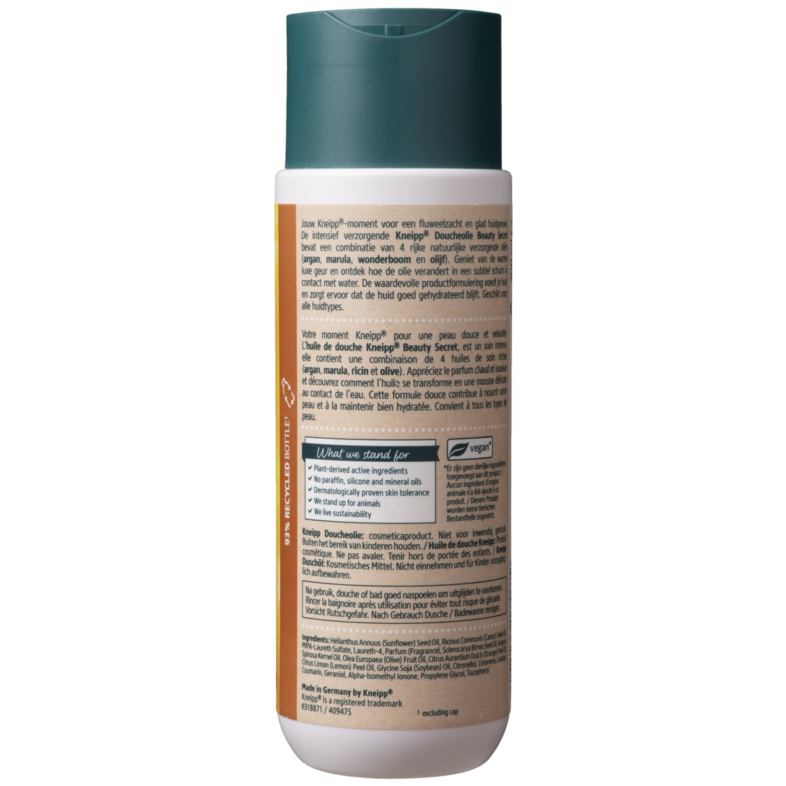 Huile de douche Beauty Secret - Vue de gauche