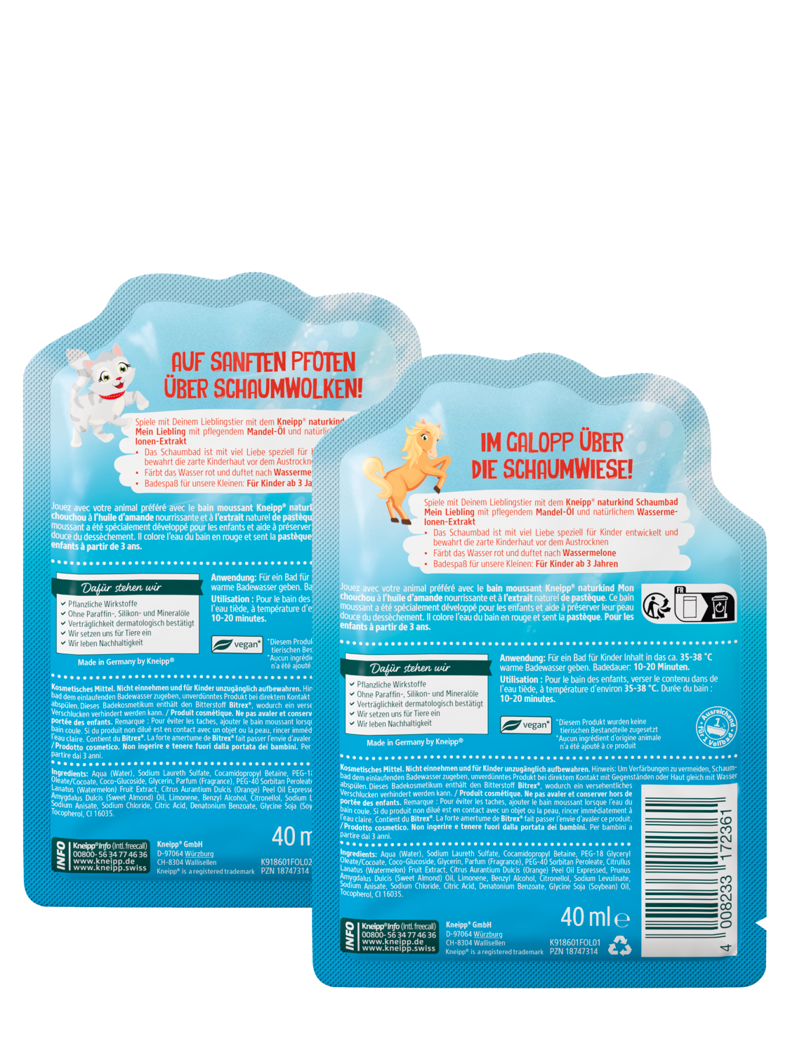 Naturkind Bain moussant Mon chouchou - Vue de dos